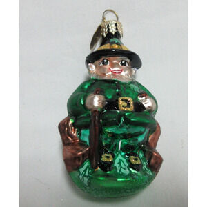 Christopher Radko "Tall 'n Stout O'Leary” Leprechaun Blown Glass Ornament (1996)